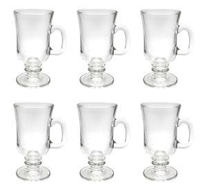 Set 6 Tazas Para Capuchino Café Té Vidrio 250ml Cappuccino - Norplat