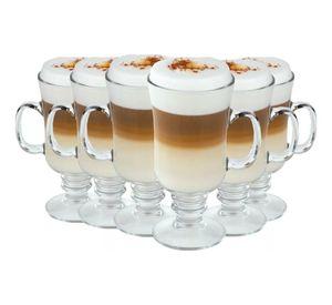 Set 6 Tazas Para Capuchino Café Té Vidrio 250ml Cappuccino - Norplat