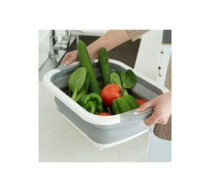 Tabla Cortar 3 En 1 Silicona Plegable Drenaje Cocina