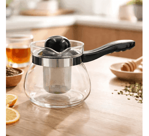 Tetera De Vidrio Con Filtro Para Te 1050ml