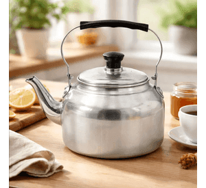 Tetera De Aluminio 3 Litros Con Mango Negro