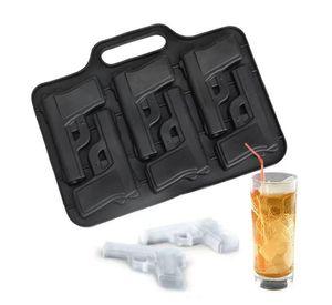 Cubetas de Hielo con Forma de Pistolas, Cubiteras de Hielo Silicona Molde Pistola