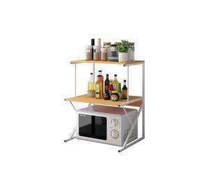 Estante Rack Cocina Microondas Organizador Blanco 64x54x37 CM