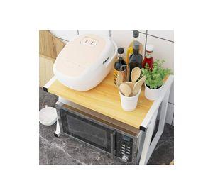 Estante Rack Cocina Microondas Organizador Blanco 64x54x37 CM