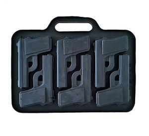 Cubetas de Hielo con Forma de Pistolas, Cubiteras de Hielo Silicona Molde Pistola
