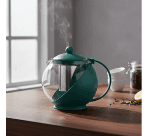 Tetera De Vidrio Con Infusor 1250ml Para Cocina