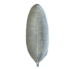 Plato forma de hoja madera