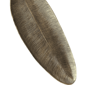Plato forma de hoja madera