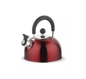 Tetera de Acero Inoxidable - Silbato, 2500 ml, Sicilia, Color Rojo