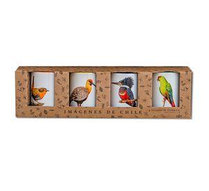 Set De 4 Tazones De Pájaros N°2