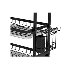Secador Escurridor De Loza Platos 3 Niveles / Negro