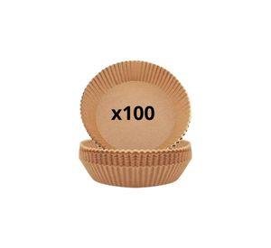 Pack 100 Papeles Circular Freidora Air Fryer Forro Antihaderente