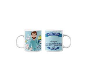 Tazones tazas blancas Para el Odontologo Personalizado