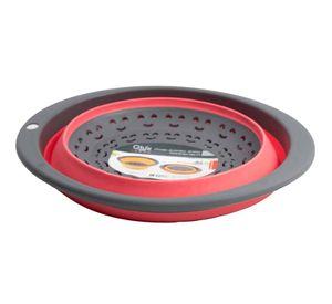 COLADOR PLASTICO OVALADO ROSADO
