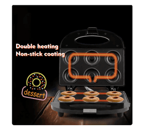 Maquina Para Hacer Mini Donas Capacidad 6 Unidades