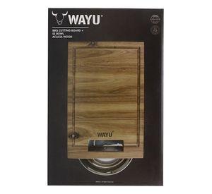 TABLA MADERA BOWL ACERO WAYU