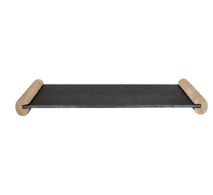 Tabla Piedra Pizarra 40x15 Cm Wayu Color Negro