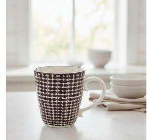 Set 4 Taza O Mug De Porcelana Blanco Y Negro