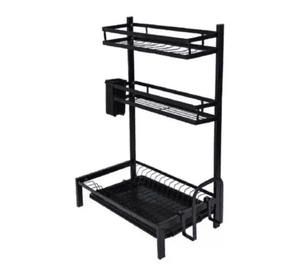 Escurridor Platos Secador 3Niveles Loza Soporte Cubierto Lau