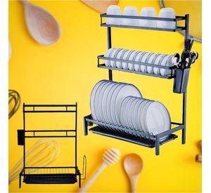 Escurridor Platos Secador 3Niveles Loza Soporte Cubierto Lau