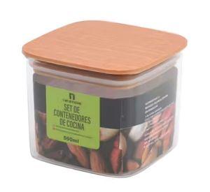 Contenedor De Cocina Con Tapa 500ml