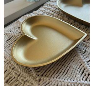 Set de 2 platos decorativos - Diseño corazón