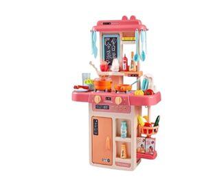 Juguete Set Cocina Rosado con Luz Sonido Infantil 63Cm