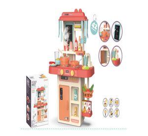 Juguete Set Cocina Rosado con Luz Sonido Infantil 63Cm