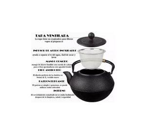 Tetera de Hierro Fundido - Tetera Japonesa con Infusor, 1.2 Litros