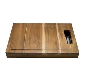 TABLA MADERA  BANDEJA DE ACERO WAYU