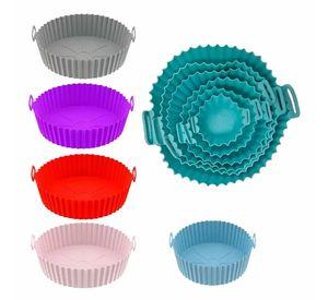 Pack 6 Bandejas De Silicona Air Frayer Molde Reutilizable