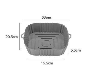 Bandeja Anti Adherente Silicona Air Fryer 20cm Reutilizable Freidora Aire