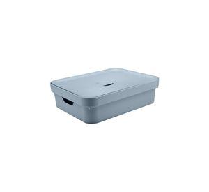 Caja Cube M Con Tapa Celeste