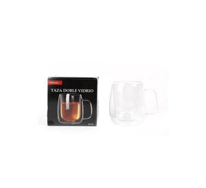 Taza Doble Pared Vidrio 440ml