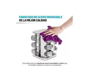 Condimenteros especieros metálicos giratorios