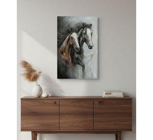 Cuadro Decorativo Adorno Caballos Decoración Pared Jhn