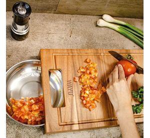 TABLA MADERA BOWL ACERO WAYU