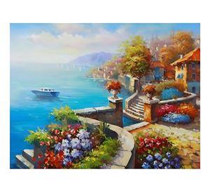 Cuadro Pared Decorativo Balcones Paisaje Mediterráneo Jhn