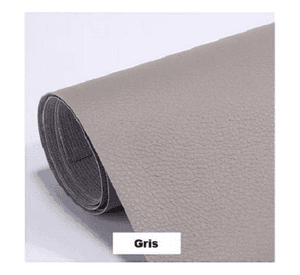 Parche Adhesivo Cuero Impermeable 30x20Sofás Reparación Gris