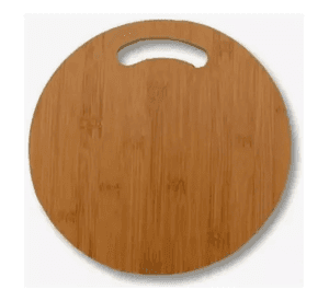 Pack 3 Tablas Para Cortar Verduras Carnes 30cm Circular Redonda Bambú