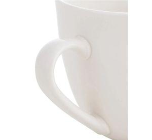 Tazas De T Porcelana Blanca Hallen 260ml X6