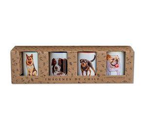 Set De 4 Tazones De Perros N°1