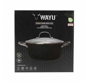 OLLA 24CM C/TAPA IRON CAST HONEYCOMB WAYU