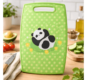 Tabla De Picar Panda Kawaii Antideslizante 37x23cm