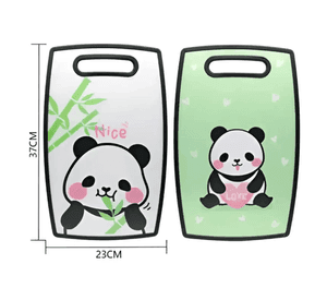 Tabla De Picar Panda Kawaii Antideslizante 37x23cm