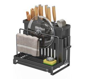 Organizador De Cubiertos Estante Escurridor Tabla de Cortar