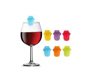 Marcadores De Vasos O Copas Boca Lengua 6 Pcs