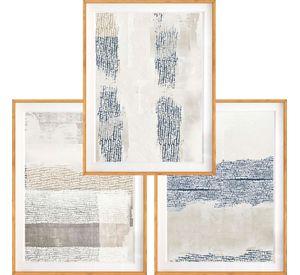 Set Rasgadura 40x50 Marco Madera Natural