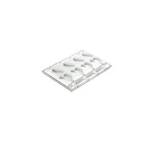 Set De 2 Moldes De Silicona Para Helado De Corazon