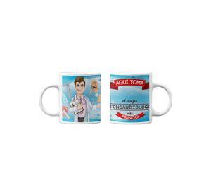 Tazones tazas blancas Para Fonoaudiologo Personalizado